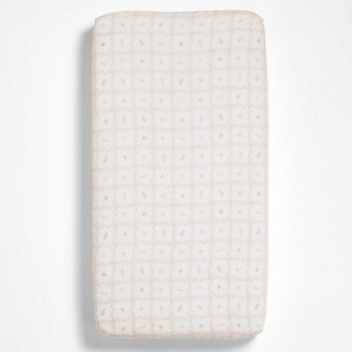 Lulot Green Seasape Supersoft 100% Organic Cotton Baby Crib Fitted Sheet by Jake Arnold