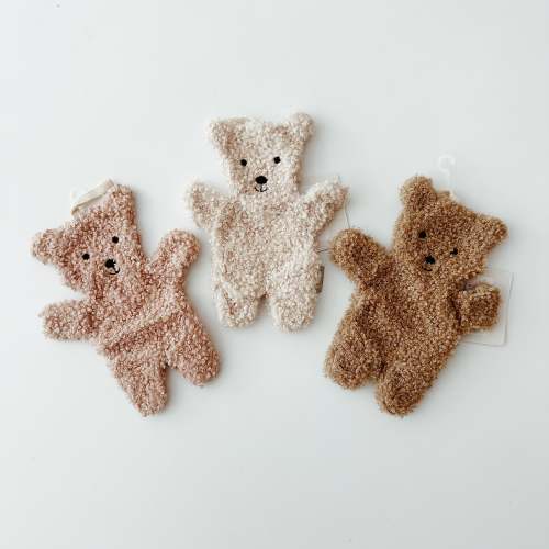 Flat Teddy Pacifier Lovie (3 colors)