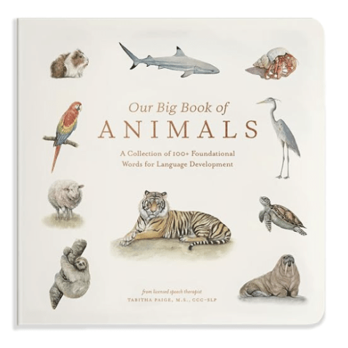 Our Big Book of Animals: First 100 Animal Words for Language Development, including Farm, Jungle, Pets, Bugs, and More (Tabitha Paige Children's Book Series)