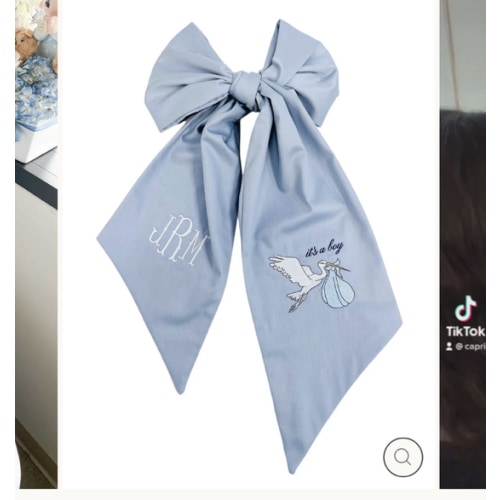 Caprilina Signature Newborn Bow Sash