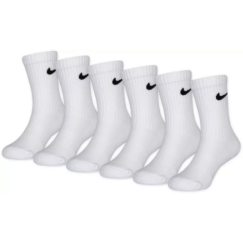 Nike Little Kids' Performance Basic Crew Socks - 6 Pack | Dick's Sporting Goods