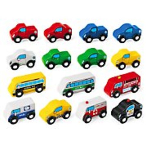 Mini Hardwood Vehicles&nbsp;- Set&nbsp;of&nbsp;15