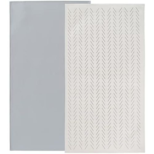 Baby Diaper Changing Pad Portable Changing Mat Travel Changing Pad Liner for Baby and Small Toddler(Gray&Herringbone)