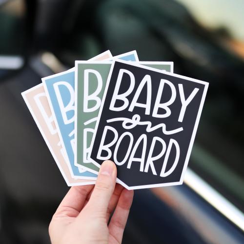 Baby on Board Bumper Sticker | gift idea Car Decal | Decorative Car Sticker | Weatherproof Car Sticker 6"