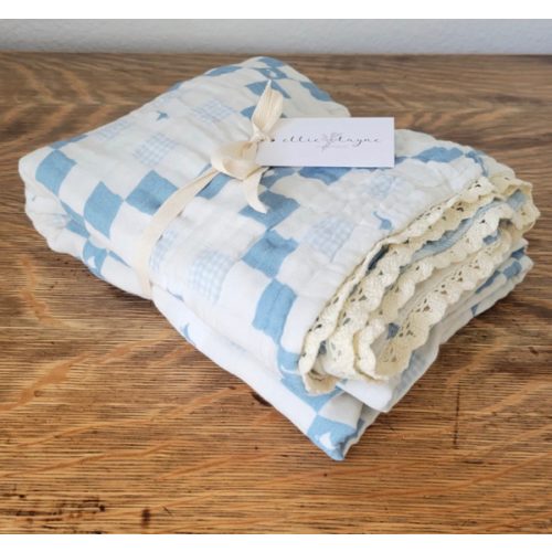 Grandma's Goose QUILTED 6 Layer Gauze Blanket