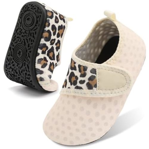Lefflow Toddler Water Shoes Kids Quick Dry Beach Swim Socks Shoes Baby Non Slip House Slippers