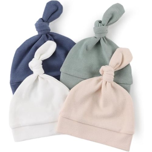 Bamery Newborn Hats for Boys Cotton Newborn Beanies Autumn Winter Infant Baby Girls Hat 0-12 Months