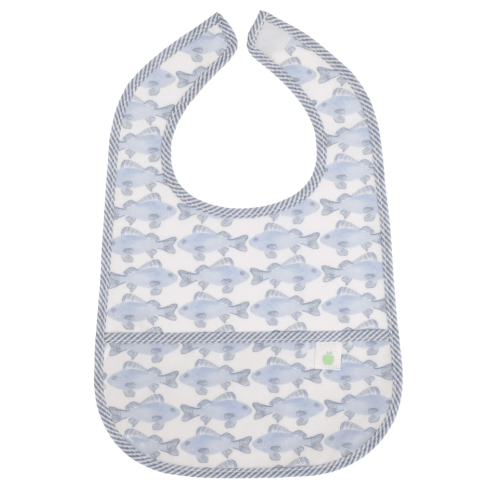 The Wipe It Bib, Fish - Apple of My Isla Bibs | Maisonette