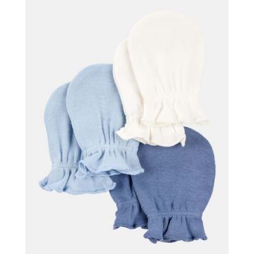 Baby 3-Pack Mitts - Blue | Carter's