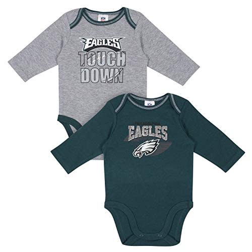 Gerber NFL Baby 2-Pack Long Sleeve Onesie Bodysuit
