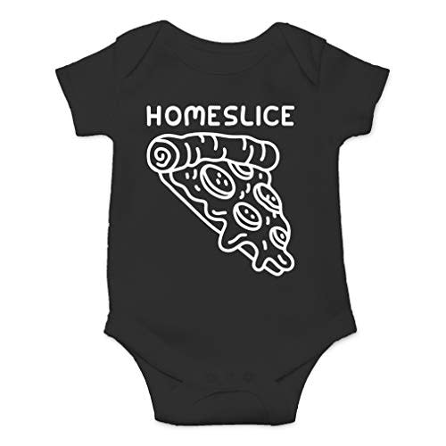 AW Fashions Homeslice Food Puns - Pop Culture - Parody Funny Baby Bodysuit