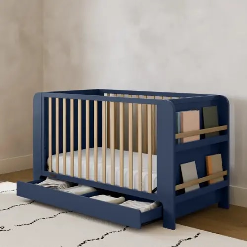 Read-with-Me 4-in-1 Wood Convertible Crib with Drawer