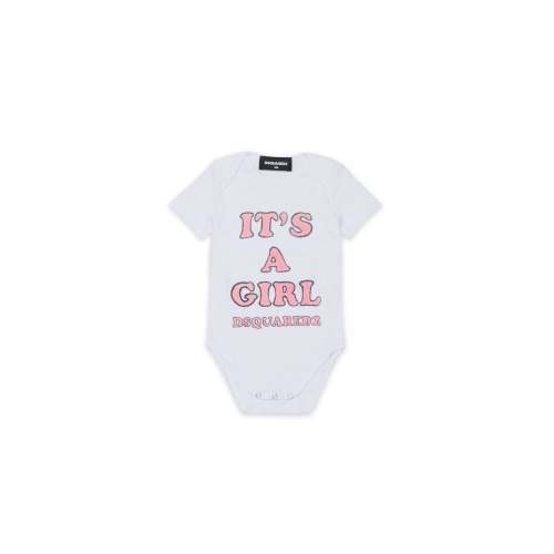 Short-sleeved bodysuit with logo