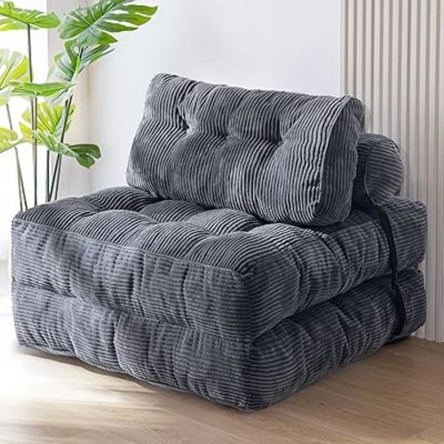 MAXYOYO Folding Sofa Bed, Convertible Chair Bed with Pillow