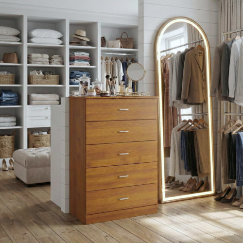 Wade Logan® Allyannah 5 Drawer 47.2'' H Dresser & Reviews | Wayfair