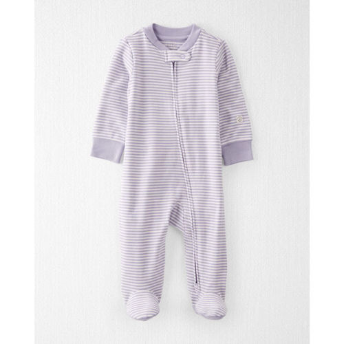 Baby Girl Organic Cotton Striped Sleep & Play Pajamas - Little Planet | Carter's
