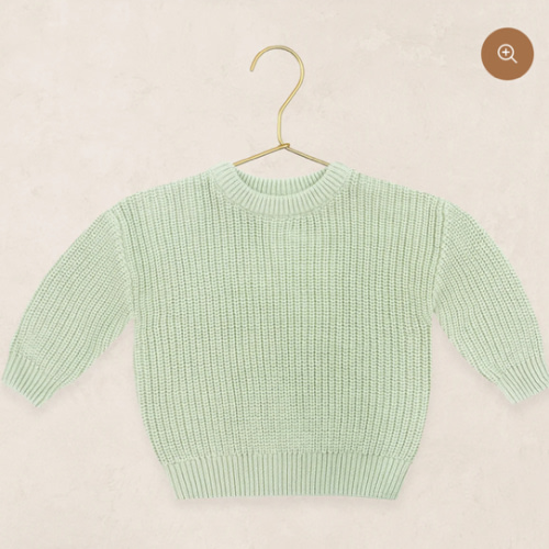 Knit Chunky Sweater - Sage