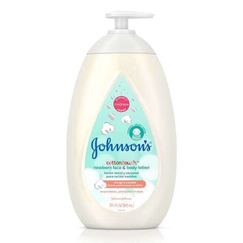 Johnsons Cotton Touch Newborn Baby Face and Body Lotion, 27.1 Oz