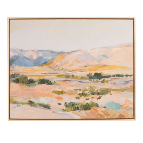 Colorful Abstract Landscape Framed Canvas Wall Art