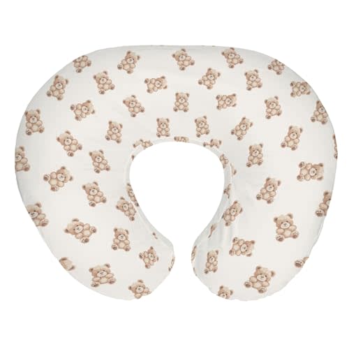 Neutral Boho Bears Baby Nursing Pillow Covers for Boy Girl Cute Vintage Brown Bear Nursing Pillowcase for Breastfeeding Pillows Gender Neutral Animal Soft Stretchy Slipcovers for Newborn Infant