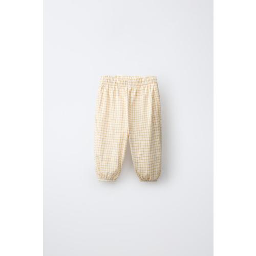 PLAID PANTS - Mid-yellow | ZARA United States