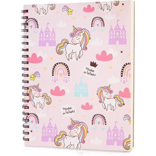 conda 8.5 x 11 Inch Sketchbook, Top Spiral Bound Sketch Pad, 100 Sheets (68 lb/100 GSM), Durable Acid-Free Sketch Paper, Drawing and Sketching Paper for Kids Adult Beginners