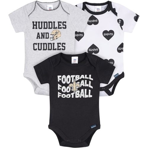 Gerber NFL baby-girls Nfl 3-pack Onesie Bodysuit