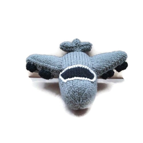 MADE TO ORDER: Hand knit B-52 Stratofortress Plane Toy Model