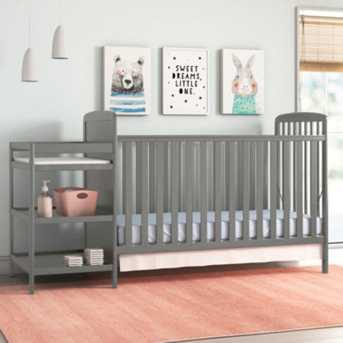 FISHER PRICE Crib N Changer 4-in-1 Convertible Crib & Reviews | Wayfair