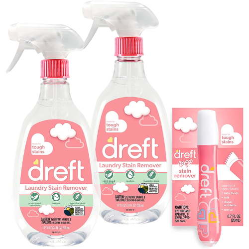 Dreft Baby Stain Remover Spray 24 Fl Oz, Hypoallergenic + Stain Pen