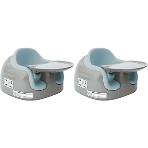 Bumbo 2 Pack 3-in-1 Multi-Seat for 6 to 36 Months, Travel Baby Feeding & Play Floor Seat, All-in-One Portable Booster with Tray & Toddler High Chair, Breige/Desert Mirage