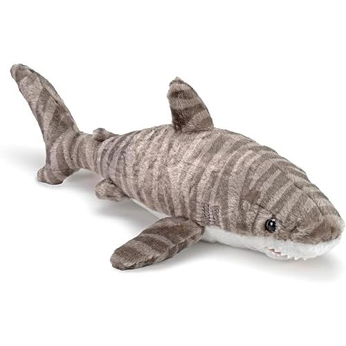 Wild Republic Tiger Shark Plush, Stuffed Animal, Plush Toy, Gifts for Kids, Cuddlekins 13 Inches