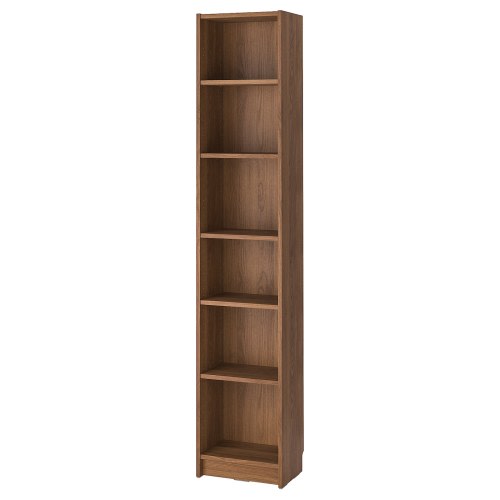 BILLY Bookcase - brown walnut effect 15 3/4x11x79 1/2 "