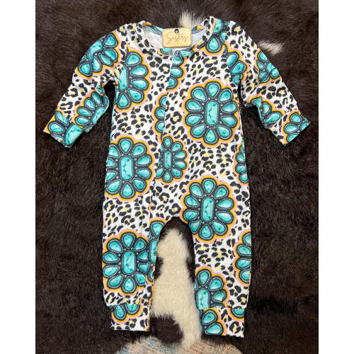 Makenna Turquoise Blossom Sleeper