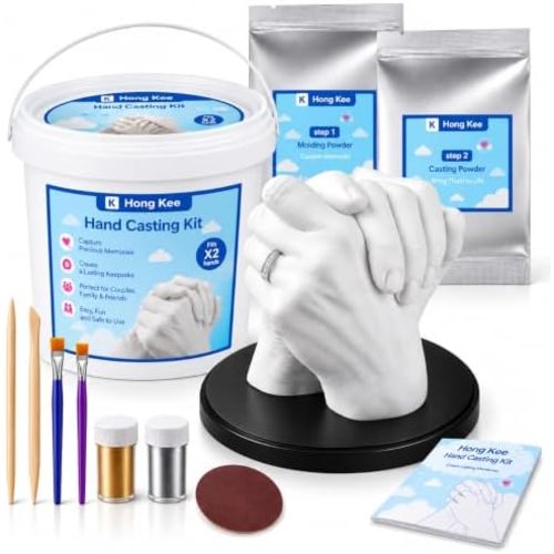 Hongkee Hand Casting Kit for Couples, Wedding, Hand Mold