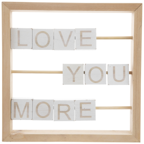 Love You More Wood Decor
