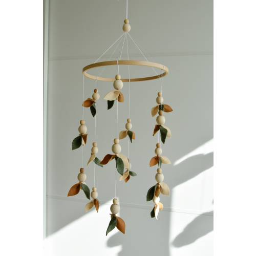 Forest style baby crib mobile