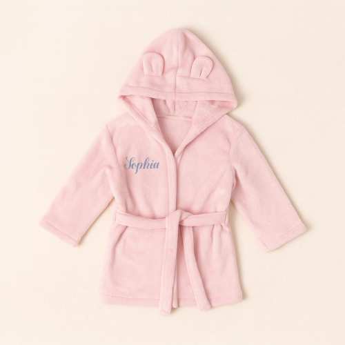 Kids Bath Robe Personalized Toddler Towel Embroidered Name Kids Robe Bath Time Custom Name Towel Bear Ears Christmas Cute Gift for Kid