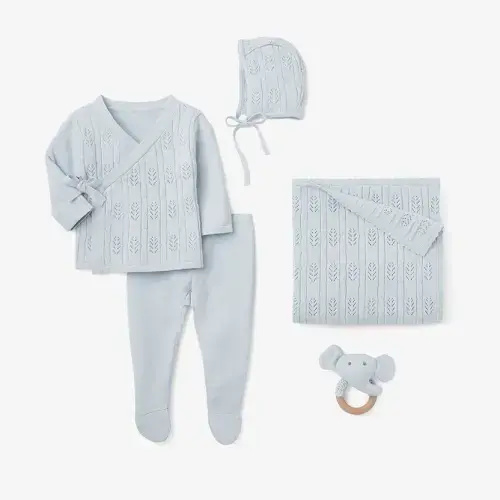 Cloud Blue Baby Layette Set w. box
