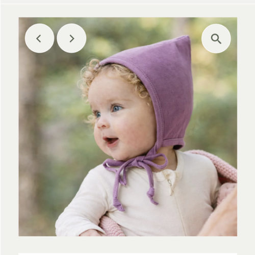 Organic cotton Pixie Bonnet Hat – Olive and Cradle