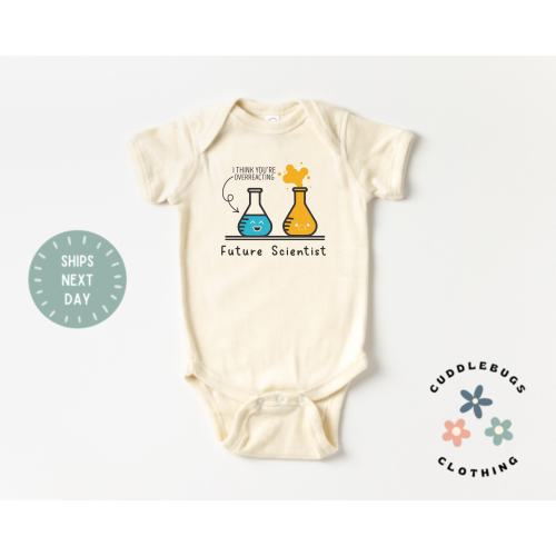 Future Scientist Baby ONESIES® Bodysuit - Funny Chemistry Lab Baby shirt - Baby Shower Gift - Cute Baby Boy - New Baby Girl - Unisex Baby