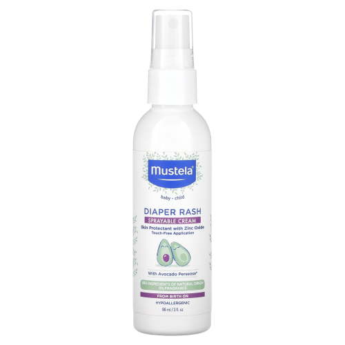 Mustela Diaper Rash Spray - 3 oz - Zinc Oxide - Soothes & Protects