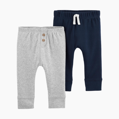 Carter's Pant (2 Pack) - Navy & Heather Grey, 0-3 Months