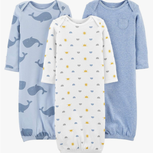 Simple Joys by Carter's baby-boys 3-pack Cotton Sleeper Gown