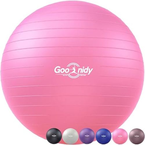 Soft Exercise Ball, Yoga Pregnancy Ball Chair, Pilates Equipment with Pump