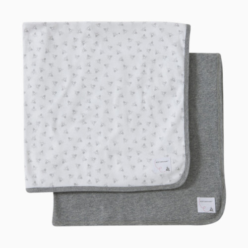 Burt's Bees Baby Organic Blanket (2 Pack) - Heather Grey