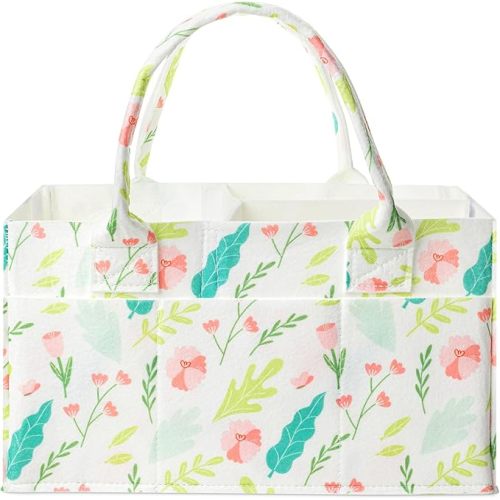 Mr. Pen- Baby Diaper Caddy Organizer, Blooming Palette, Diaper Organizer, Car Diaper Caddy