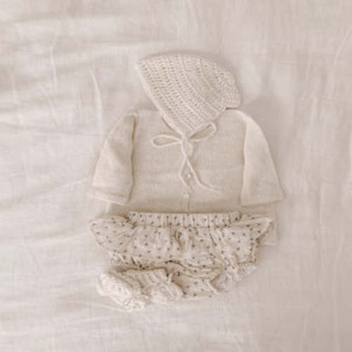 Gooseberry Fool Organic Cotton Knit Cardigan in Cream – blue daisy