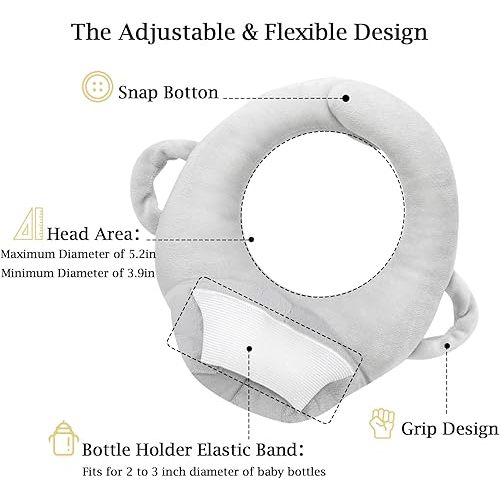 2 Pack Baby Feeding Support Cushion for Awake Time Use - Comfort Positioning Pad for Parent-Held Bottle Feeding, Arm & Wrist Relief During Play & Activity Time