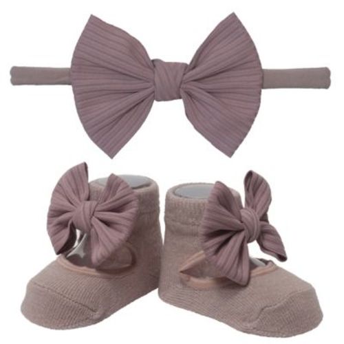 So 'dorable Size 0-12M 2-Piece Sea Fog Headband and Bootie Set - MULTI - 0-12 MONTHS